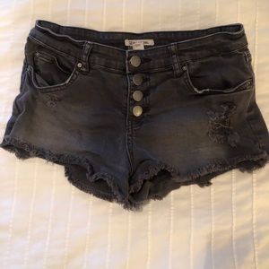 Billabong black jean shorts